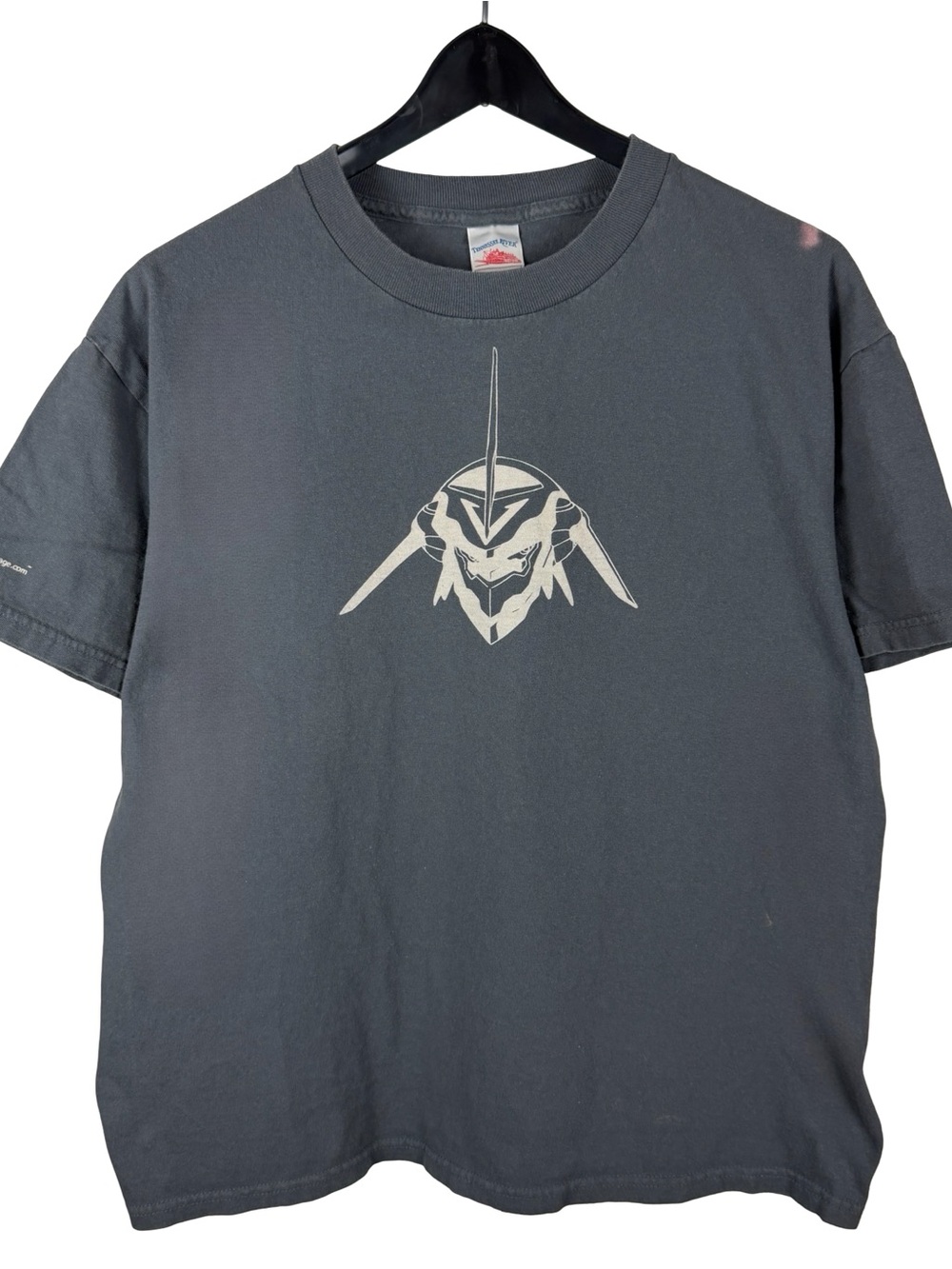 Vintage 2005 Eureka Seven Bandai Gaming Promo Graphic Grey Shirt Size L
